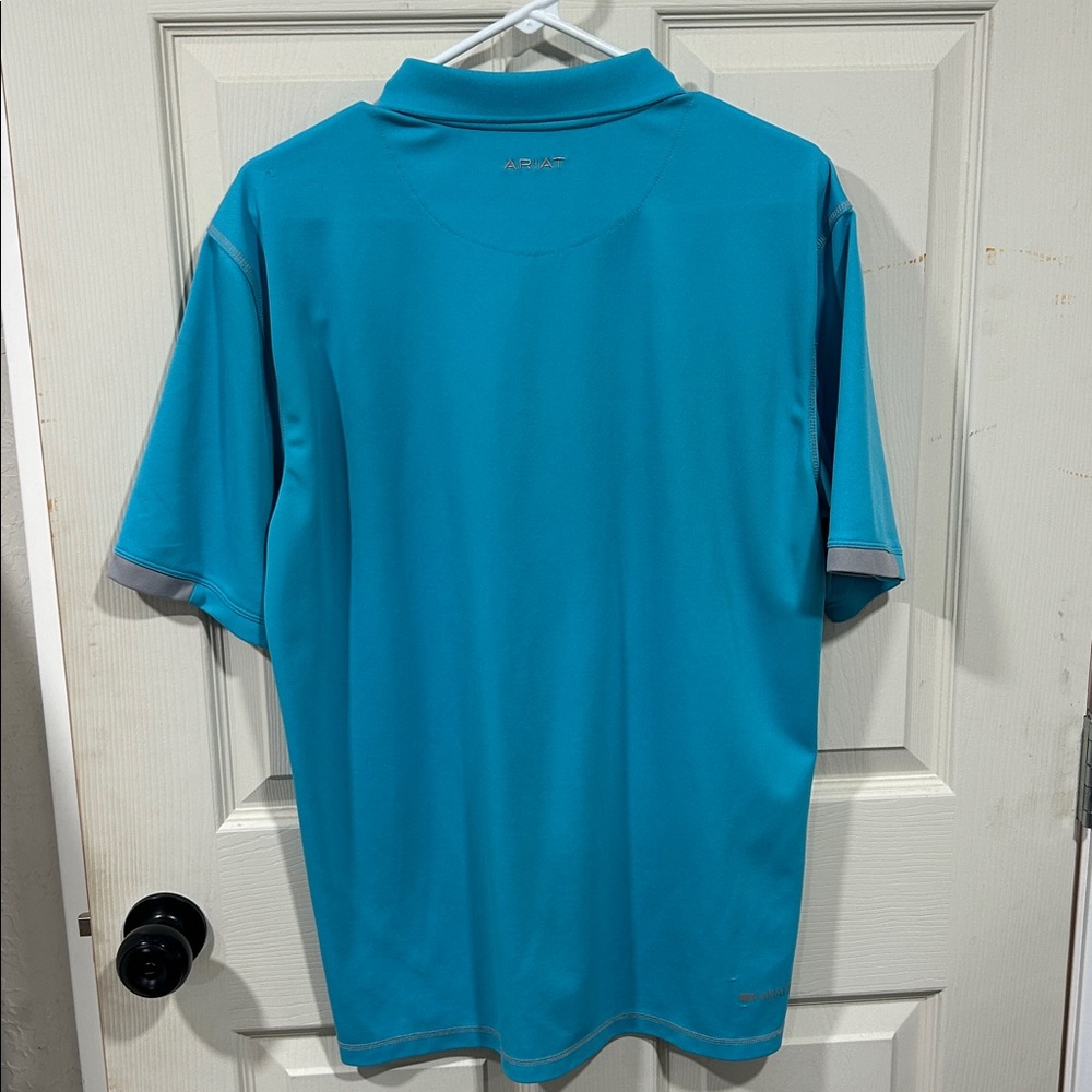 Ariat Men's Blue Polo Shirt - Picture 2 of 2